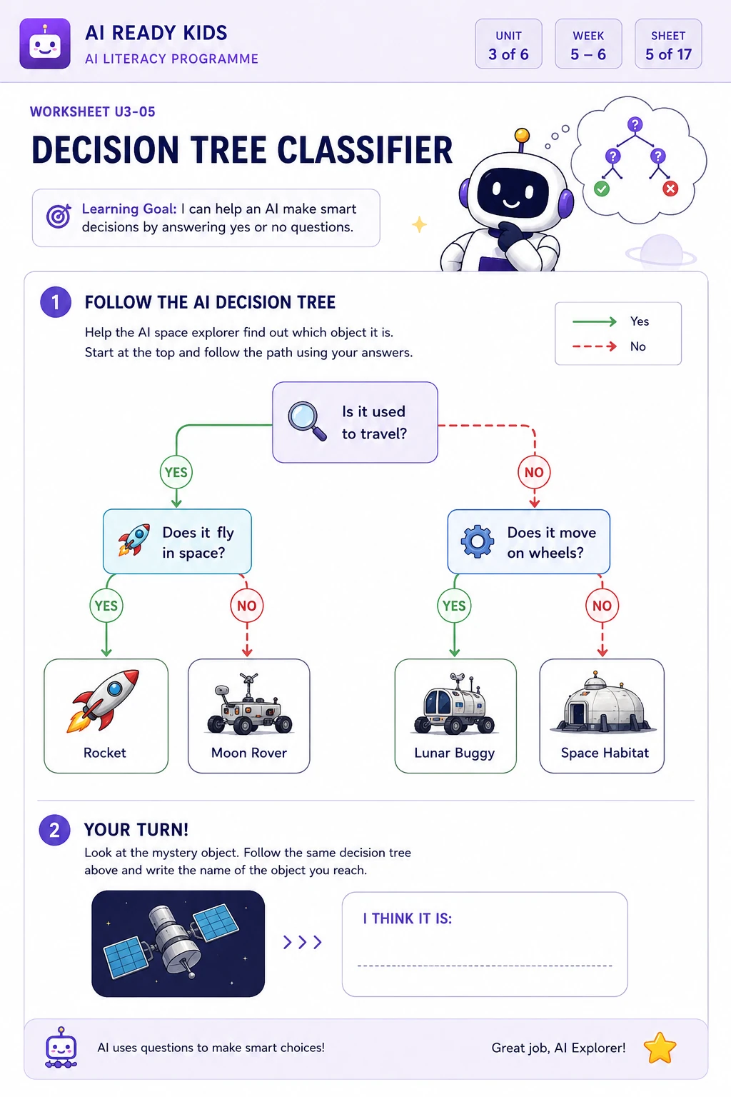 AI Ready Kids worksheet sample